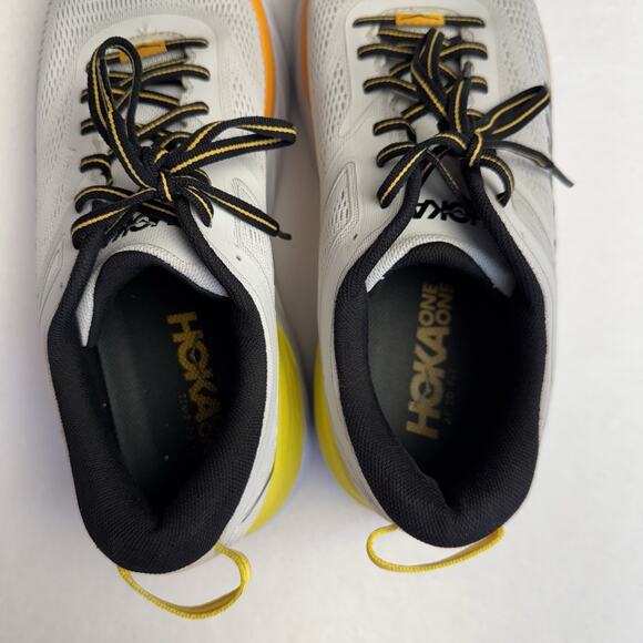 Hoka One One Bondi 7 Nimbus Cloud Radiant Yellow Running Sneakers Size 10 - Picture 9 of 10